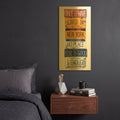 'Steinbeck Once U Have Lived' By Gregory Constantine Gold Metal Wall Art