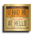 'Zellweger Hello' By Gregory Constantine Gold Metal Wall Art