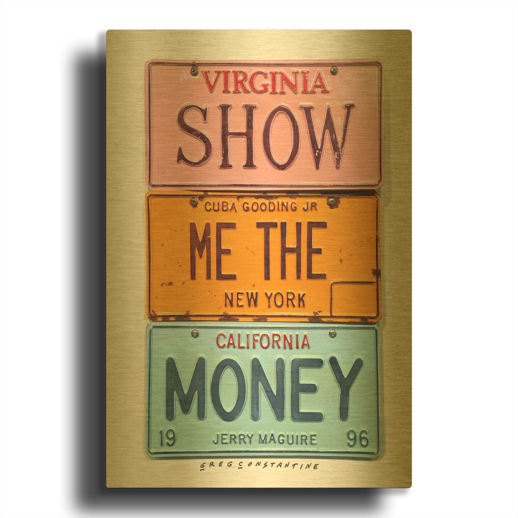 'Gooding Jr Money' By Gregory Constantine Gold Metal Wall Art