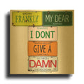 'Gable Frankly My Dear' By Gregory Constantine Gold Metal Wall Art