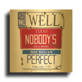 'Brown Nobody' By Gregory Constantine Gold Metal Wall Art