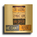 'Brando Offer Can' By Gregory Constantine Gold Metal Wall Art