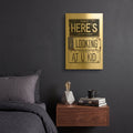 'Bogart U Kid' By Gregory Constantine Gold Metal Wall Art