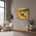 'New York NY' By Gregory Constantine Gold Metal Wall Art