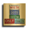 'Wyeth Chrithtina' By Gregory Constantine Gold Metal Wall Art