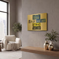 'Vincent Hears Half' By Gregory Constantine Gold Metal Wall Art