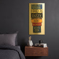 'Vincent Dizzy Aunt' By Gregory Constantine Gold Metal Wall Art