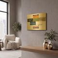 'Segal Studio' By Gregory Constantine Gold Metal Wall Art