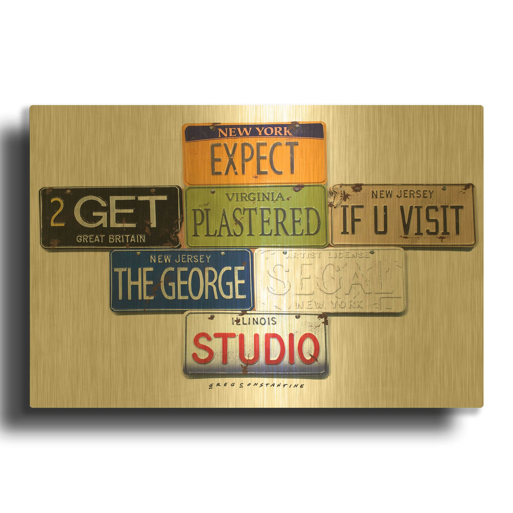 'Segal Studio' By Gregory Constantine Gold Metal Wall Art