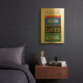 'Robert Indiana' By Gregory Constantine Gold Metal Wall Art
