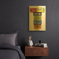 'Really Worth' By Gregory Constantine Gold Metal Wall Art