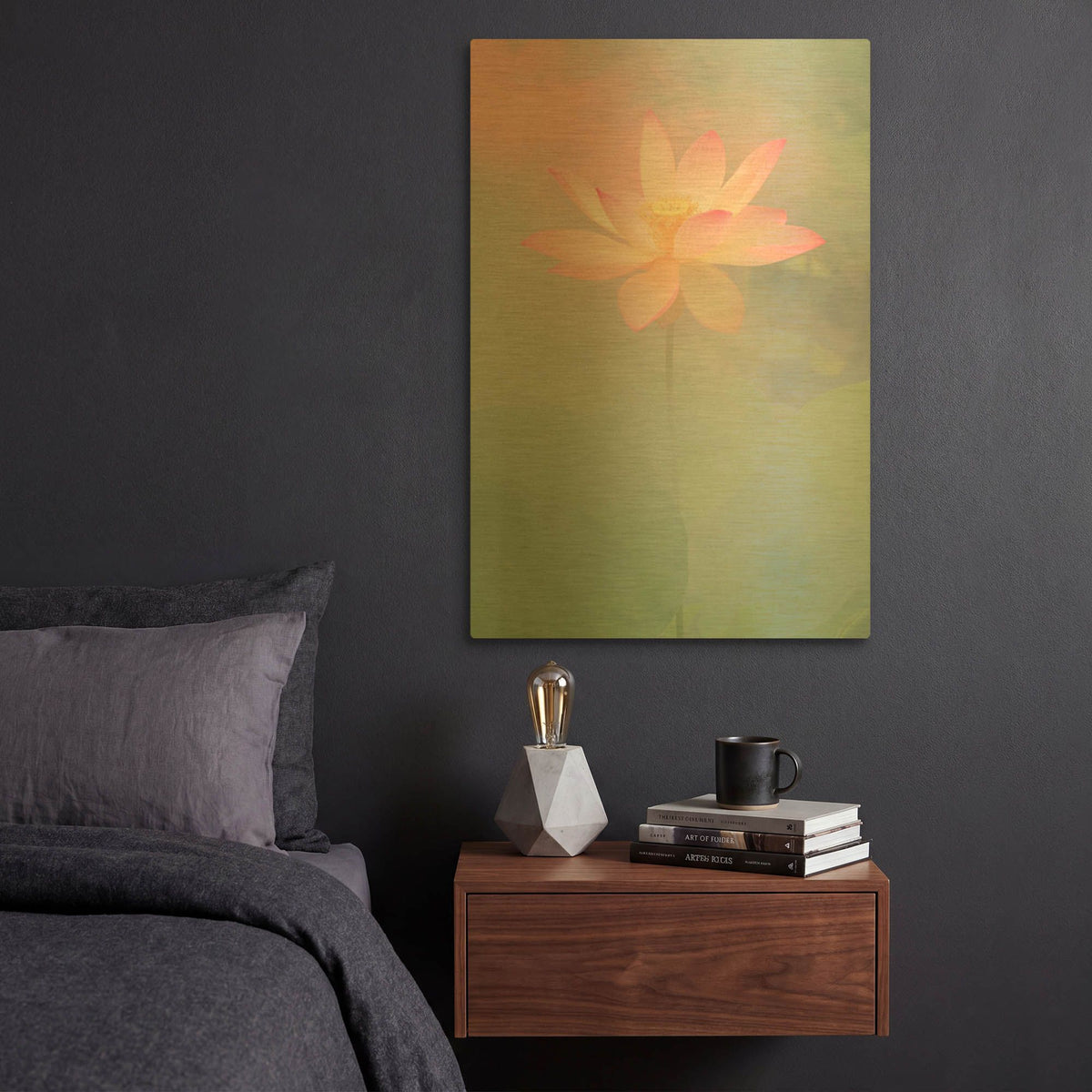 'Pink Passion' By Bahman Farzad Gold Metal Wall Art