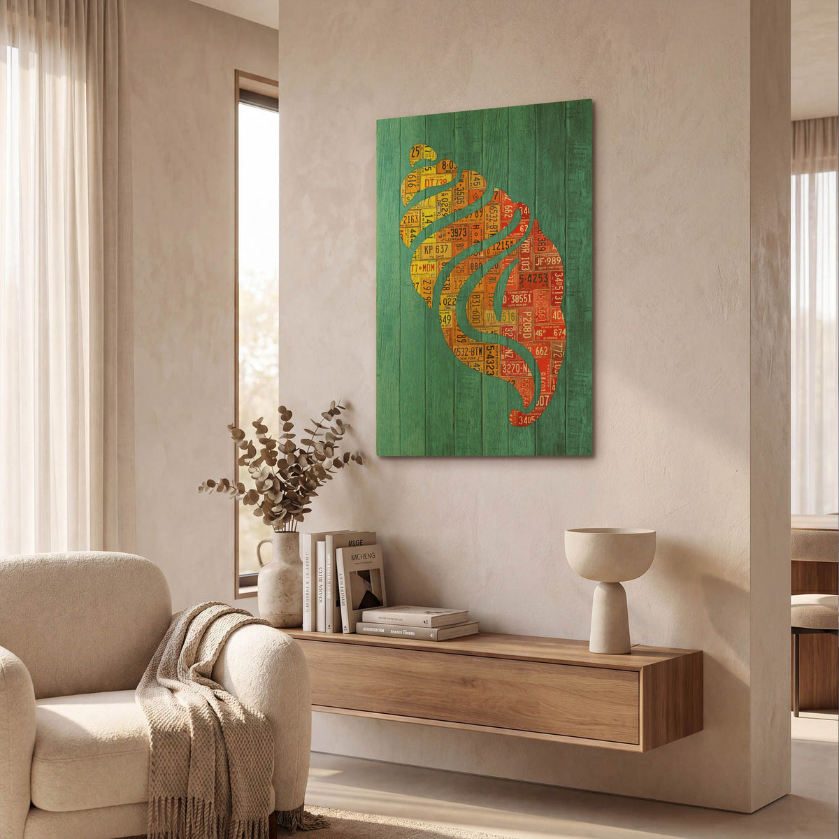 'Seashell' By Design Turnpike Gold Metal Wall Art