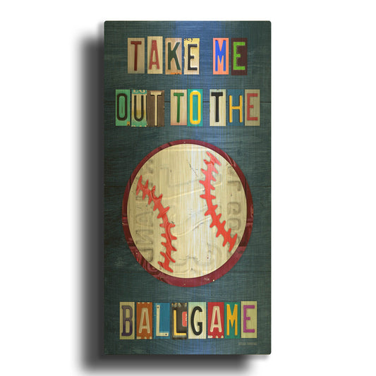 'Take Me Out To The Ballgame' By Design Turnpike Gold Metal Wall Art