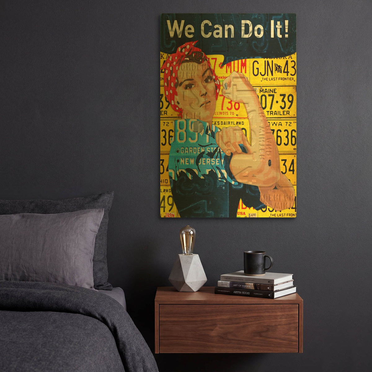 'Rosie' By Design Turnpike Gold Metal Wall Art