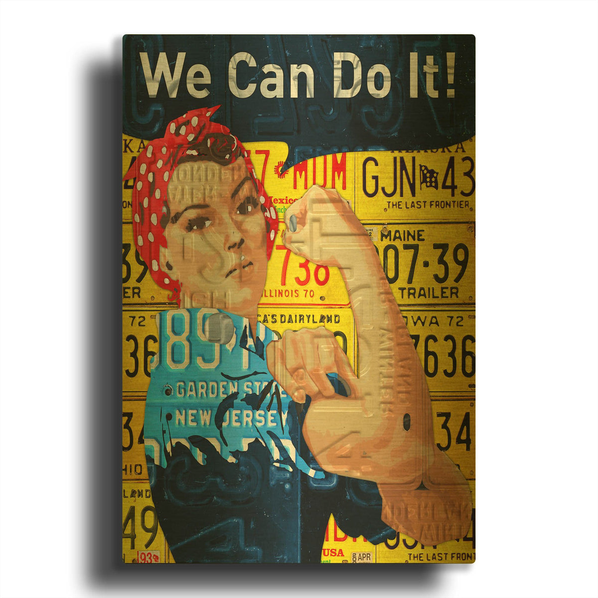'Rosie' By Design Turnpike Gold Metal Wall Art
