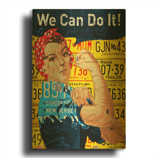 'Rosie' By Design Turnpike Gold Metal Wall Art