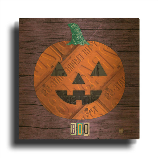 'Pumpkin' By Design Turnpike Gold Metal Wall Art