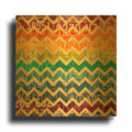 'Patterns In The Road 1' By Design Turnpike Gold Metal Wall Art