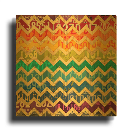 'Patterns In The Road 1' By Design Turnpike Gold Metal Wall Art