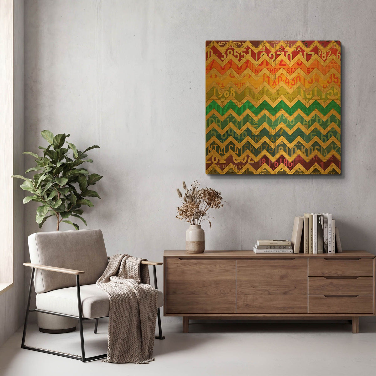 'Patterns In The Road 1' By Design Turnpike Gold Metal Wall Art