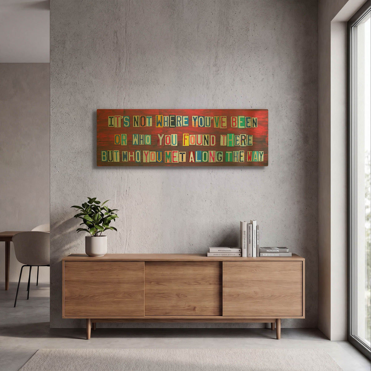 'Its Not Where You' By Design Turnpike Gold Metal Wall Art