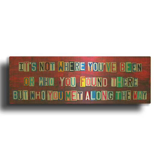 'Its Not Where You' By Design Turnpike Gold Metal Wall Art