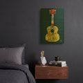'Guitar 2' By Design Turnpike Gold Metal Wall Art