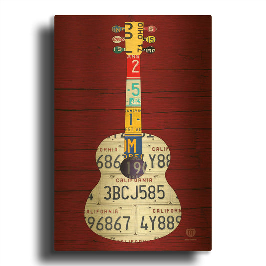 'Guitar 1' By Design Turnpike Gold Metal Wall Art