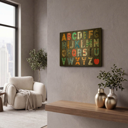 'Big Alphabet' By Design Turnpike Gold Metal Wall Art