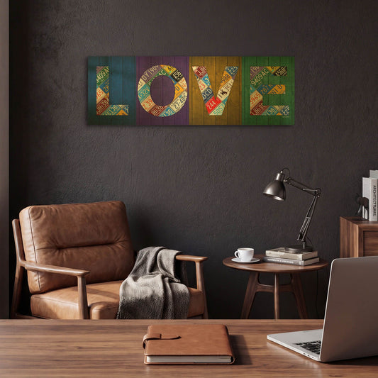 'Love' By Design Turnpike Gold Metal Wall Art