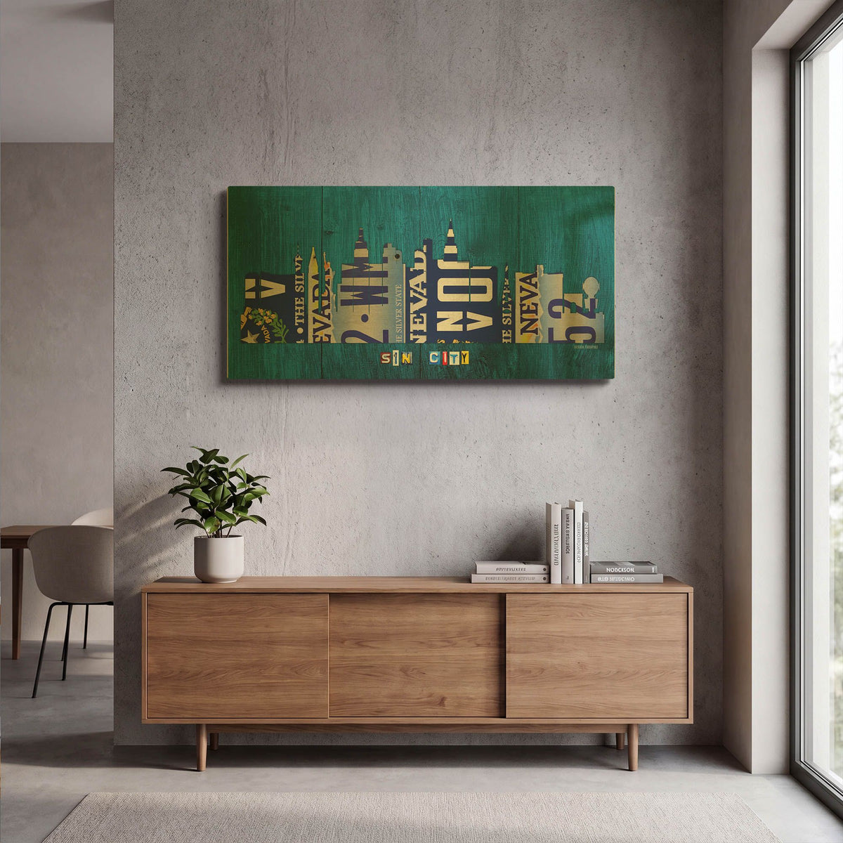 'Las Vegas Skyline' By Design Turnpike Gold Metal Wall Art