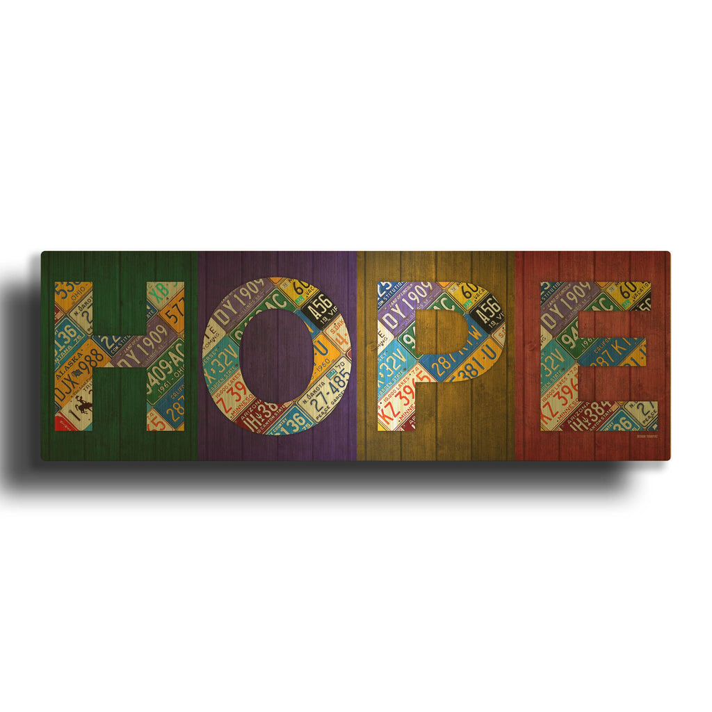 'Hope' By Design Turnpike Gold Metal Wall Art