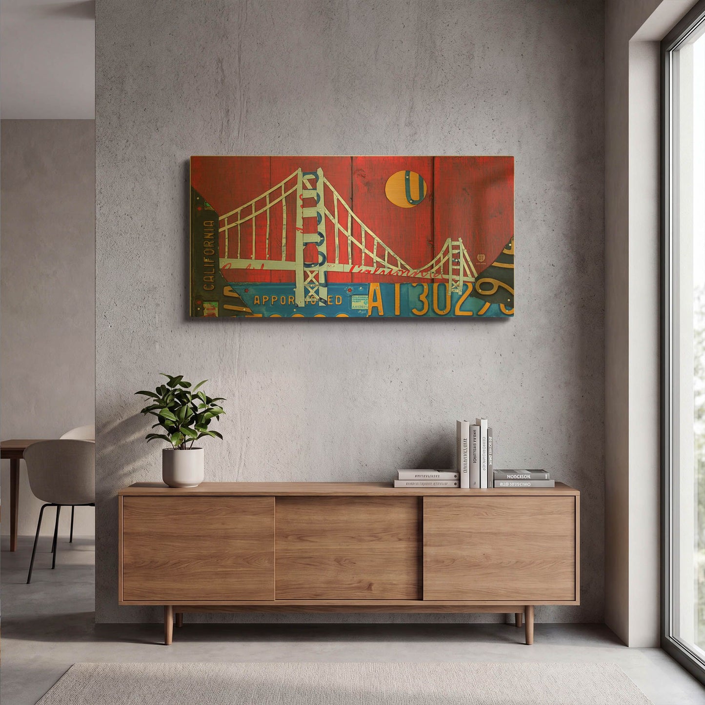 'Golden Gate' By Design Turnpike Gold Metal Wall Art