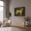 'German Shepherd' By Design Turnpike Gold Metal Wall Art