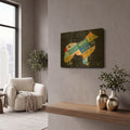 'Collie' By Design Turnpike Gold Metal Wall Art