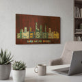 'Cleveland Skyline' By Design Turnpike Gold Metal Wall Art