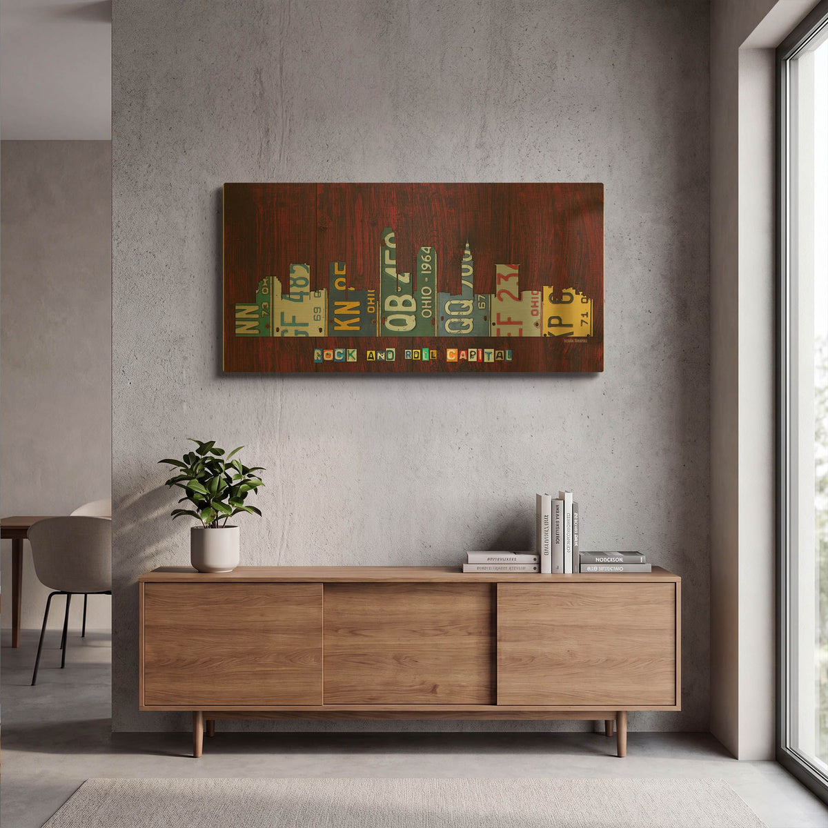 'Cleveland Skyline' By Design Turnpike Gold Metal Wall Art