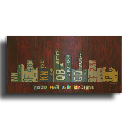 'Cleveland Skyline' By Design Turnpike Gold Metal Wall Art