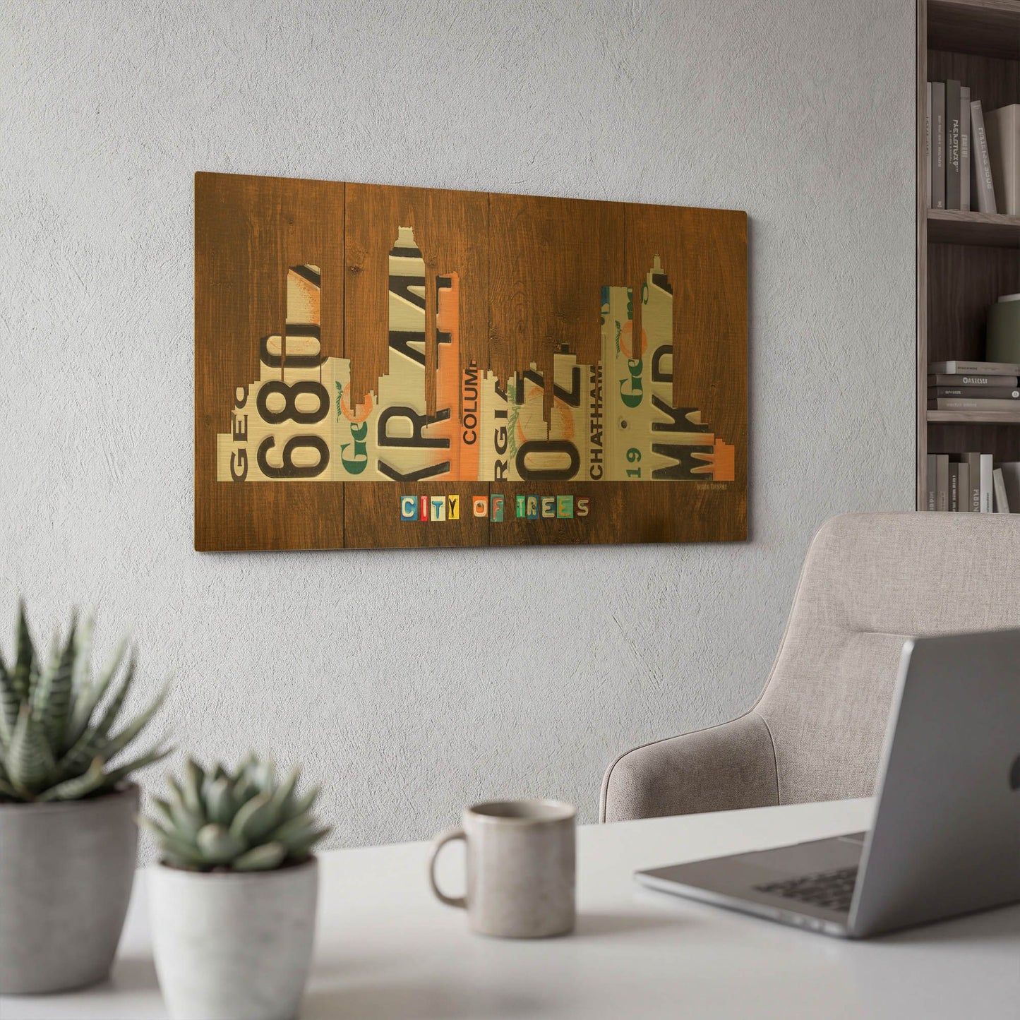 'Atlanta Skyline' By Design Turnpike Gold Metal Wall Art