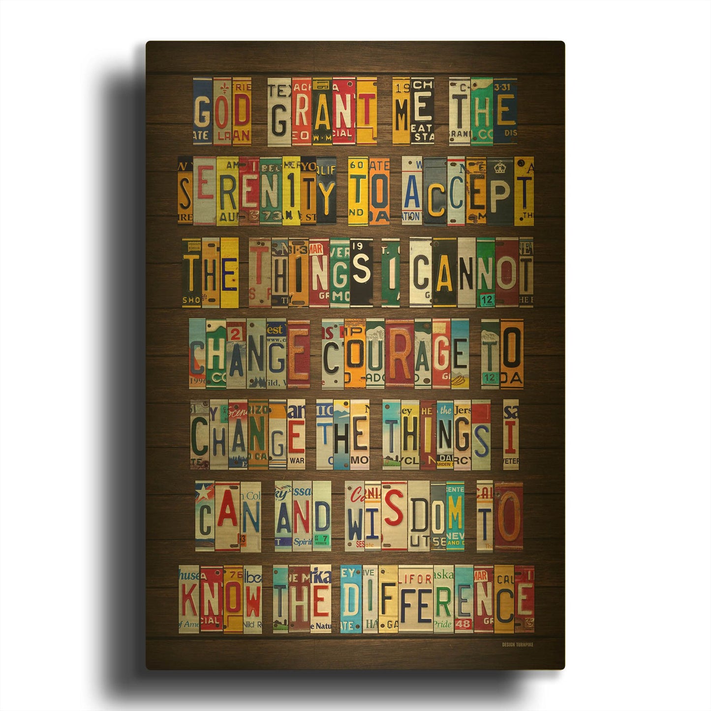 'Serenity 2' By Design Turnpike Gold Metal Wall Art