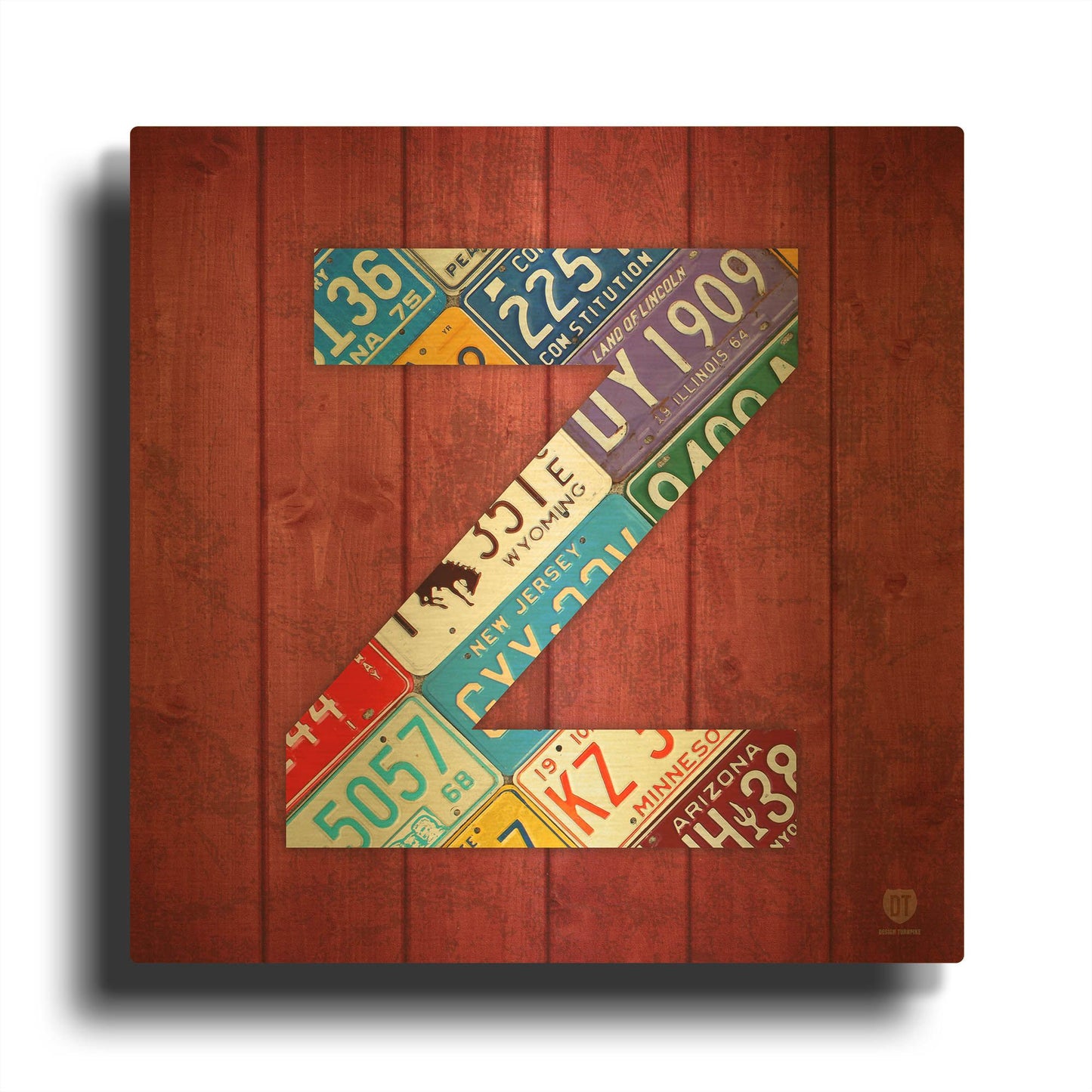 'Z' By Design Turnpike Gold Metal Wall Art