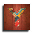 'Y' By Design Turnpike Gold Metal Wall Art