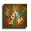 'W' By Design Turnpike Gold Metal Wall Art