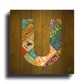 'U' By Design Turnpike Gold Metal Wall Art