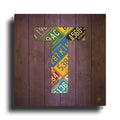 'T' By Design Turnpike Gold Metal Wall Art