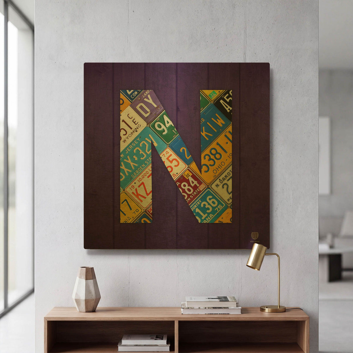 'N' By Design Turnpike Gold Metal Wall Art