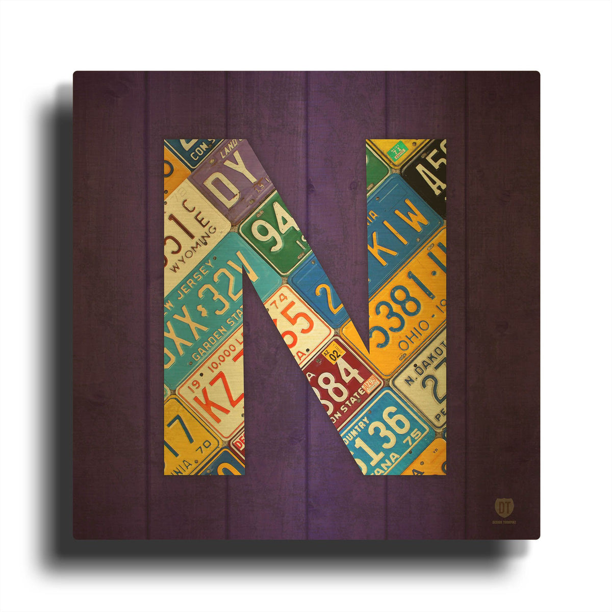 'N' By Design Turnpike Gold Metal Wall Art