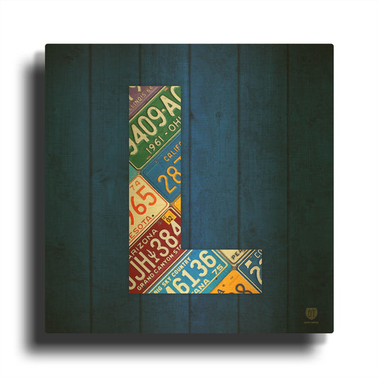 'L' By Design Turnpike Gold Metal Wall Art