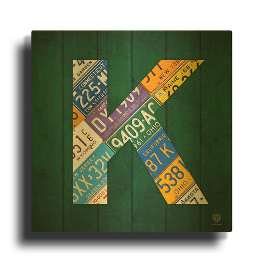 'K' By Design Turnpike Gold Metal Wall Art